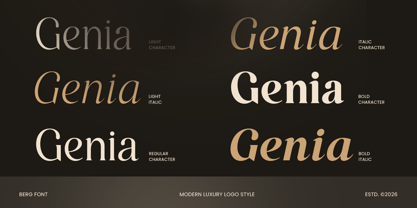 Berg Font Poster 12