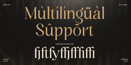 Berg Font Poster 15