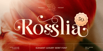 Rosslia Font Poster 1