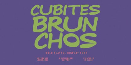 Cubites Brunchos Font Poster 1