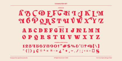 Bysta Bangor Font Poster 14