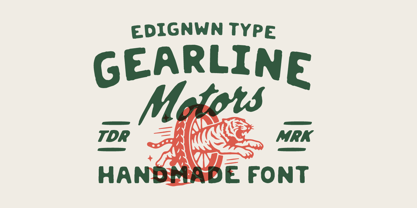 Gearline Motors Font Poster 1