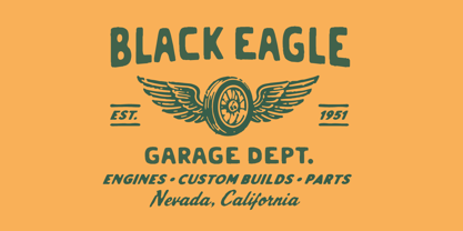 Gearline Motors Font Poster 2