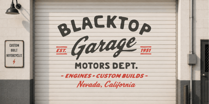 Gearline Motors Font Poster 5