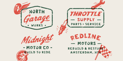 Gearline Motors Font Poster 3