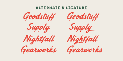 Gearline Motors Font Poster 11