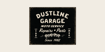 Gearline Motors Font Poster 7
