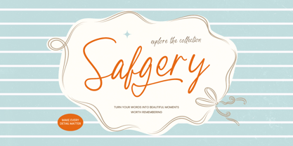 Safgery Font Poster 1