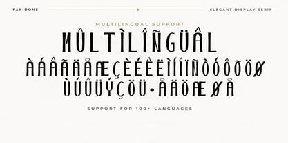 Faridone Font Poster 9