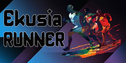 Ekusia Font Poster 3