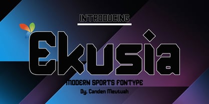 Ekusia Font Poster 1
