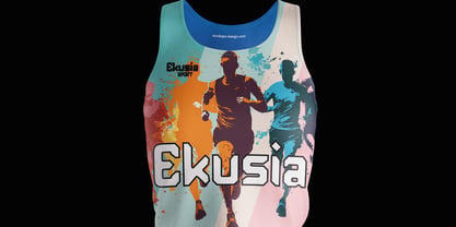 Ekusia Font Poster 4