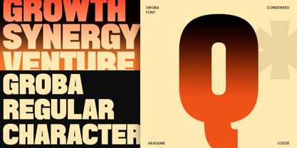 Groba Font Poster 8