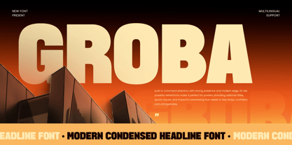 Groba Font Poster 1