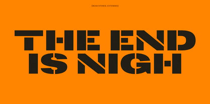 Dean Stencil Normal Font Poster 12