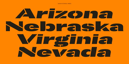 Dean Stencil Normal Font Poster 4