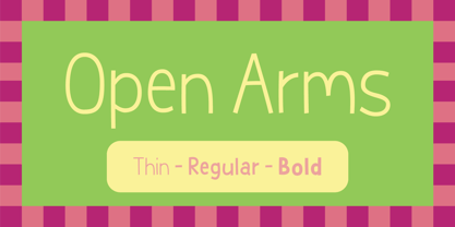 Open Arms Font Poster 1