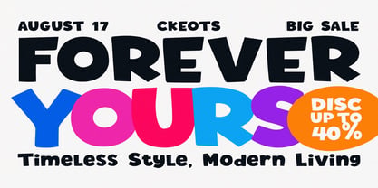 Shoping Ckeots Font Poster 3