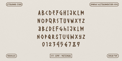 Perunggu Font Poster 6