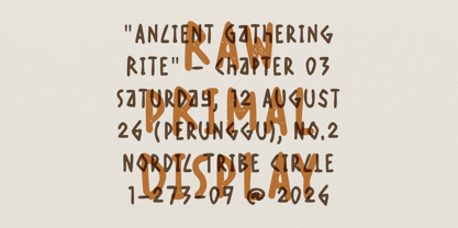 Perunggu Font Poster 3