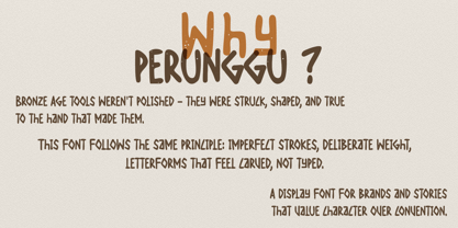 Perunggu Font Poster 5