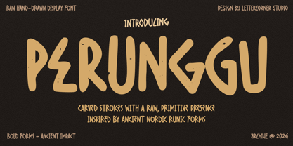 Perunggu Font Poster 1