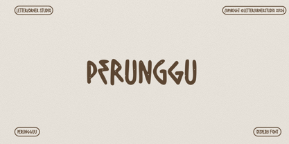 Perunggu Font Poster 8