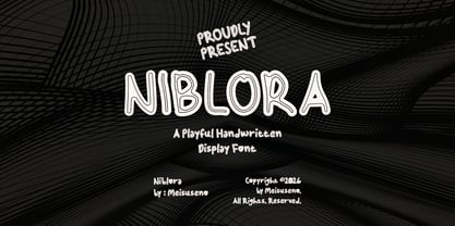 Niblora Font Poster 1