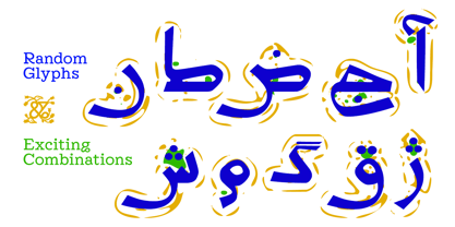 Dirin Colored Kufic Font Poster 5