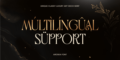 Aroska Font Poster 12