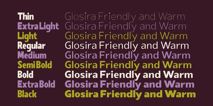 Glosira Font Poster 6
