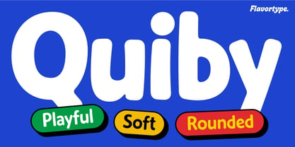 Quiby Font Poster 1