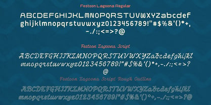 Festoon Lagoona Font Poster 6