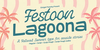 Festoon Lagoona Font Poster 1