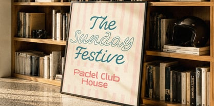 Festoon Lagoona Font Poster 5