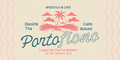 Festoon Lagoona Font Poster 3