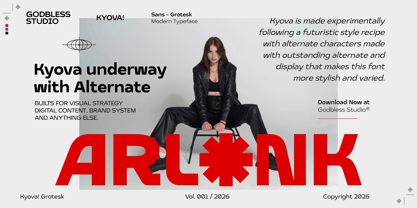 Kyova Grotesk Font Poster 5