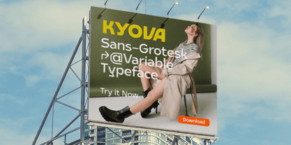 Kyova Grotesk Font Poster 10