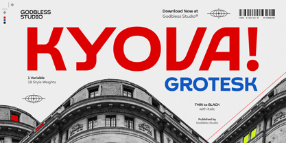 Kyova Grotesk Font Poster 1