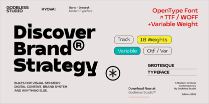 Kyova Grotesk Font Poster 3