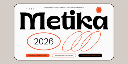 Metika Font Poster 1