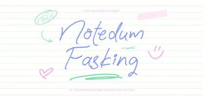 Notedum Fasking Font Poster 1
