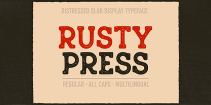 Rusty Press Font Poster 1