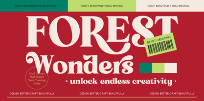 Forest Wonders Font Poster 1