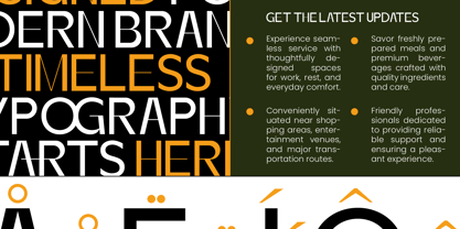 Zanithe Font Poster 3