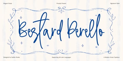Bestard Perello Font Poster 1