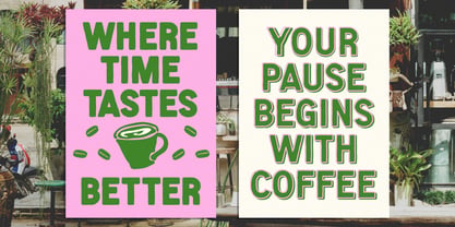 Zinge Crunky Font Poster 2