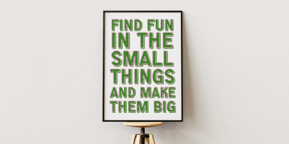 Zinge Crunky Font Poster 3