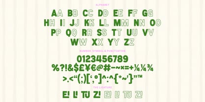Zinge Crunky Font Poster 6