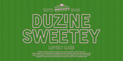 Zinge Crunky Font Poster 5